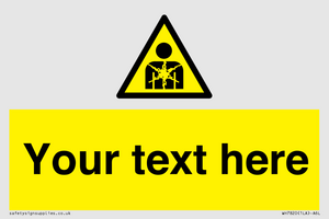 Custom Warning substance or mixture presenting a health hazard